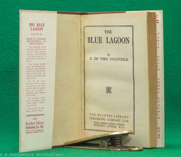 The Blue Lagoon | H. De Vere Stacpoole | Readers Library, circa 1932 | dustwrapper art by A. F. Merritt The Blue Lagoon | H. De Vere Stacpoole | Readers Library, circa 1932 | dustwrapper art by A. F. Merritt