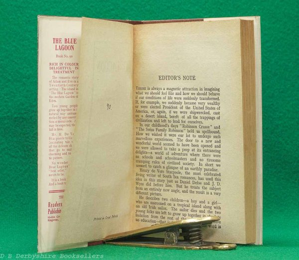 The Blue Lagoon | H. De Vere Stacpoole | Readers Library, circa 1932 | dustwrapper art by A. F. Merritt The Blue Lagoon | H. De Vere Stacpoole | Readers Library, circa 1932 | dustwrapper art by A. F. Merritt