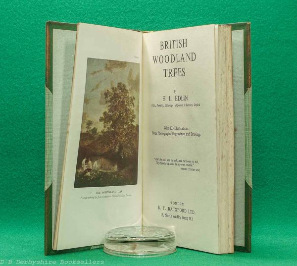 British Woodland Trees | H. L. Edlin | Batsford, 1st edtion 1944 | Leather Binding British Woodland Trees | H. L. Edlin | Batsford, 1st edtion 1944 | Leather Binding