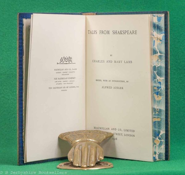 Tales from Shakspeare | Charles and Mary Lamb | Macmillan, 1908 | Fine Leather Binding | Shakespeare