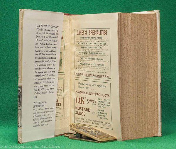 Mrs Beeton's Household Management | Ward, Lock & Co. Limited, New Edition circa 1920s/30s | A Complete Cookery Book