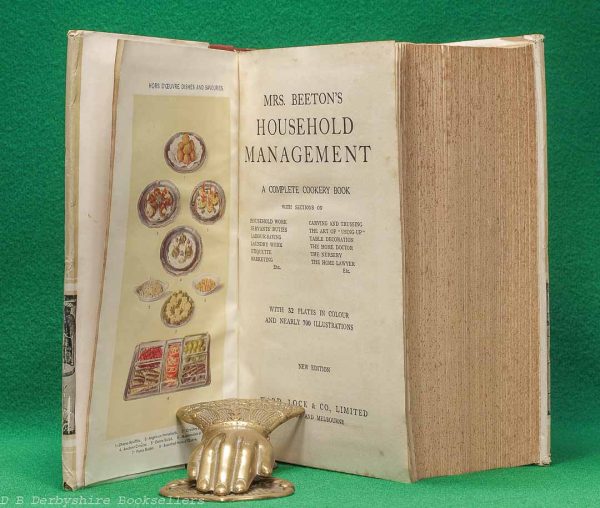 Mrs Beeton's Household Management | Ward, Lock & Co. Limited, New Edition circa 1920s/30s | A Complete Cookery Book