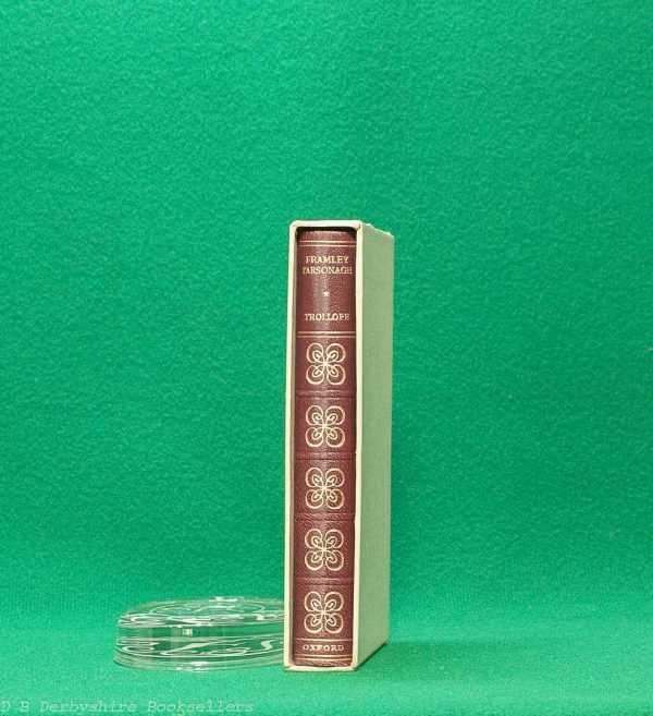 Framley Parsonage by Anthony Trollope | Oxford University Press, 1951 | The World's Classics | Quarter Leather Binding