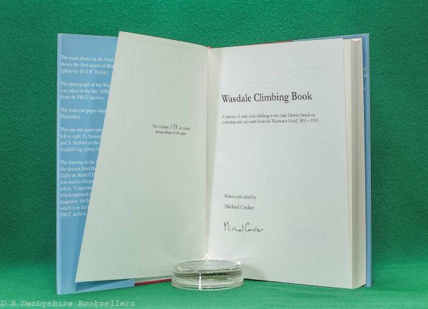 Wasdale Climbing Book by Michael Cocker | The Ernest Press, 1st edition 2006 | Signed | Limited Edition