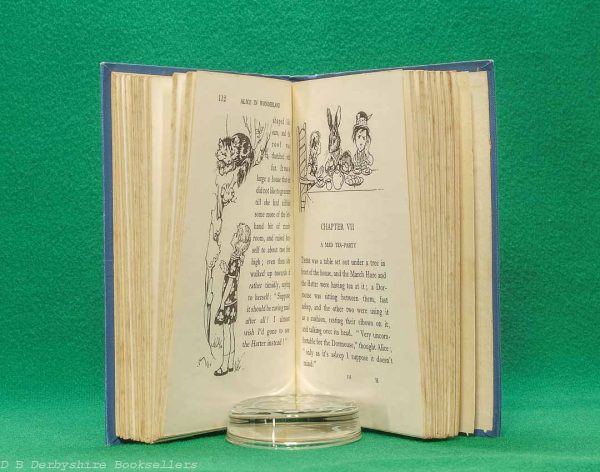 Alice in Wonderland by Lewis Carroll | Raphael Tuck & Sons Ltd, circa 1930 | illustrated by A. L. Bowley | Golden Treasury Library | Blue Cloth