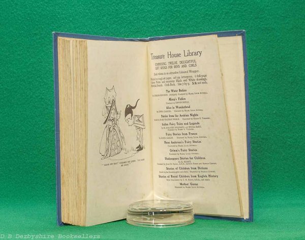Alice in Wonderland by Lewis Carroll | Raphael Tuck & Sons Ltd, circa 1930 | illustrated by A. L. Bowley | Golden Treasury Library | Blue Cloth