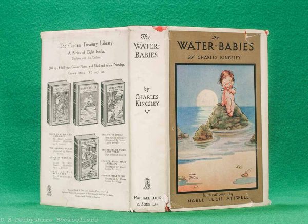 The Water-Babies by Charles Kingsley | Raphael Tuck & Sons Ltd, [No Date] circa 1930 | illustrated by Mabel Lucie Attwell | Golden Treasury Library | with dustwrapper