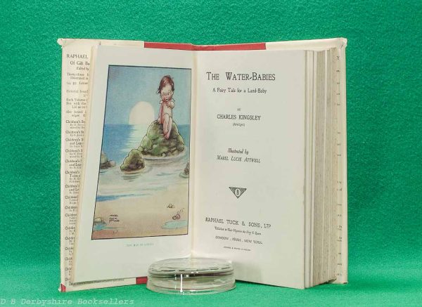The Water-Babies by Charles Kingsley | Raphael Tuck & Sons Ltd, [No Date] circa 1930 | illustrated by Mabel Lucie Attwell | Golden Treasury Library | with dustwrapper