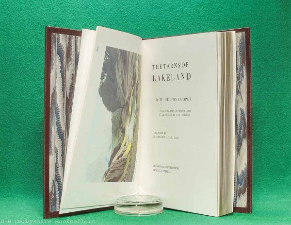The Tarns of Lakeland by W. Heaton Cooper | Frank Peters Publishing, 3rd edition 1983 | Signed Limited Edition Leather Binding