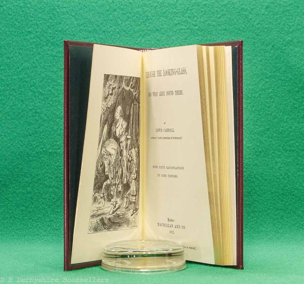 Through the Looking-Glass | Lewis Carroll | Macmillan, facsimile 1984 | illustrated by John Tenniel | Leather Binding in a Slipcase Through the Looking-Glass | Lewis Carroll | Macmillan, facsimile 1984 | illustrated by John Tenniel | Leather Binding in a Slipcase