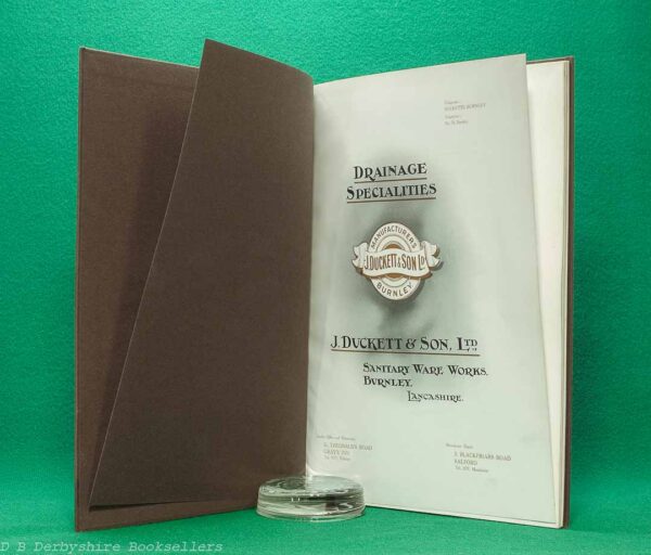 Drainage Specialities | J. Duckett & Son, Ltd., Sanitary Ware Works, Burnley, Lancashire | Trade Catalogue | May 1914