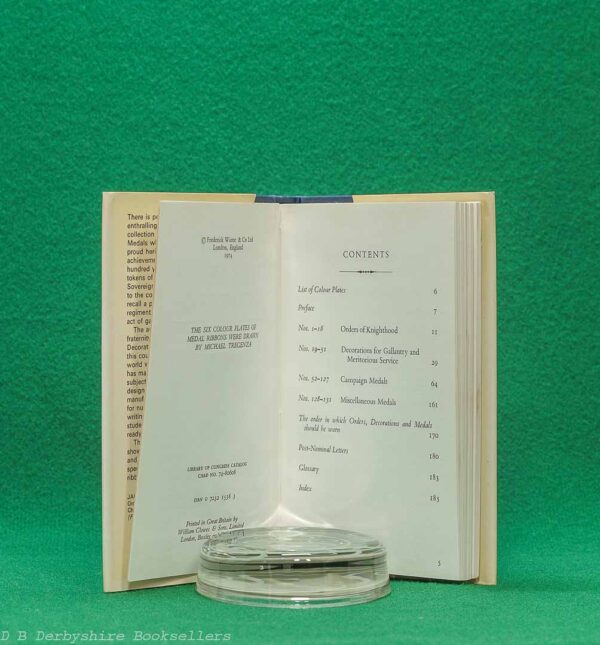 The Observer's Book of British Awards and Medals by Edward C. Joslin | Frederick Warne & Co. Ltd / J. B. Hayward & Son, 1st edition 1974 | Hayward Variant