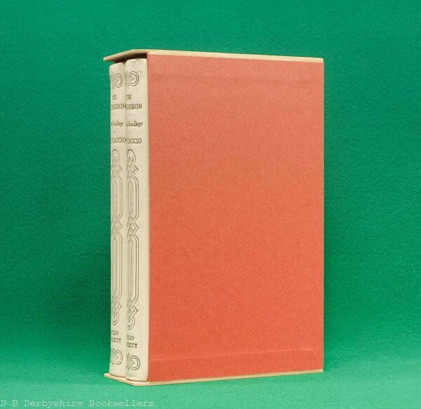 The Decameron | The Folio Society, 1969 | Two Volumes in Custom Slipcase | Cream Leather Binding | Special Publication