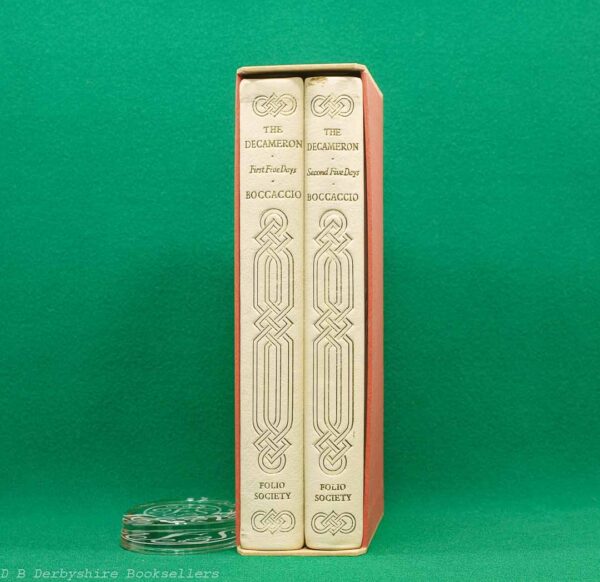 The Decameron | The Folio Society, 1969 | Two Volumes in Custom Slipcase | Cream Leather Binding | Special Publication