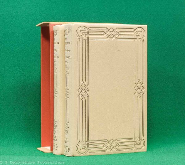 The Decameron | The Folio Society, 1969 | Two Volumes in Custom Slipcase | Cream Leather Binding | Special Publication