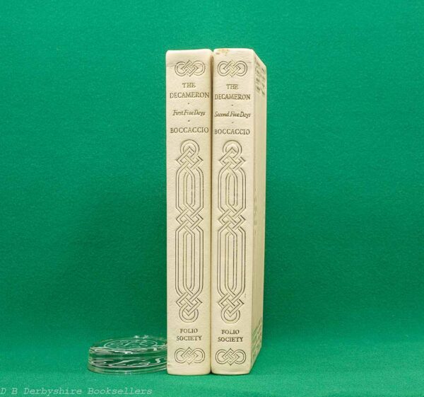 The Decameron | The Folio Society, 1969 | Two Volumes in Custom Slipcase | Cream Leather Binding | Special Publication