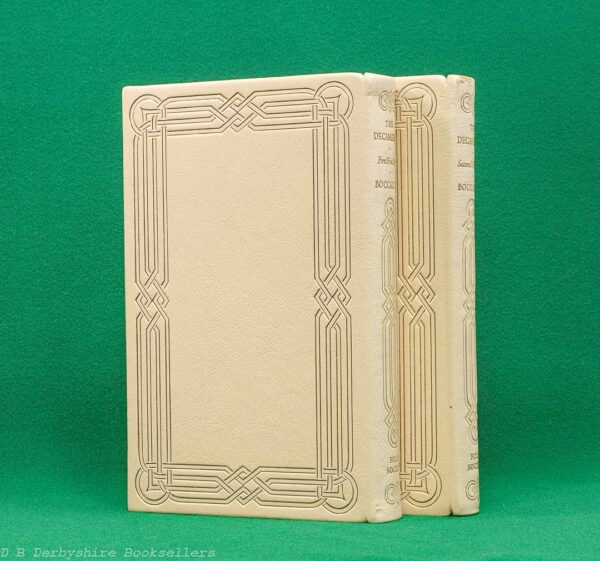 The Decameron | The Folio Society, 1969 | Two Volumes in Custom Slipcase | Cream Leather Binding | Special Publication