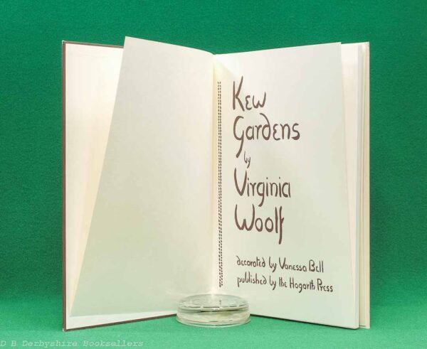Kew Gardens by Virginia Woolf | The Hogarth Press, facsimile edition 1999 | decorations by Vanessa Bell Kew Gardens by Virginia Woolf | The Hogarth Press, facsimile edition 1999 | decorations by Vanessa Bell