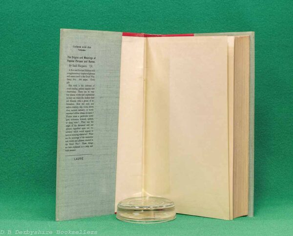 The Origins of Popular Superstitions and Customs by T. Sharper Knowlson | T. Werner Laurie Ltd, reprint 1934 | with a dustwrapper