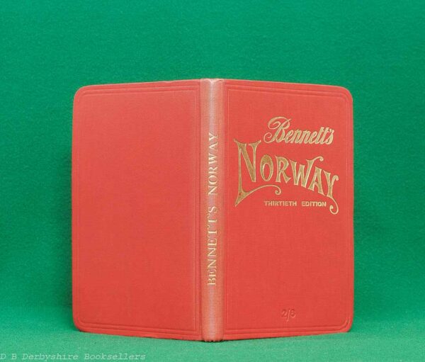 dbderbz-books-11404 Bennett's Handbook for Travellers in Norway | 1913 | Thirtieth Edition, Revised | fold-out map of Norway