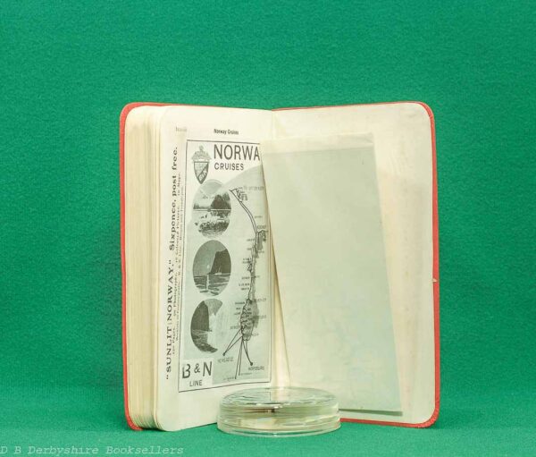 dbderbz-books-11408 Bennett's Handbook for Travellers in Norway | 1913 | Thirtieth Edition, Revised | fold-out map of Norway