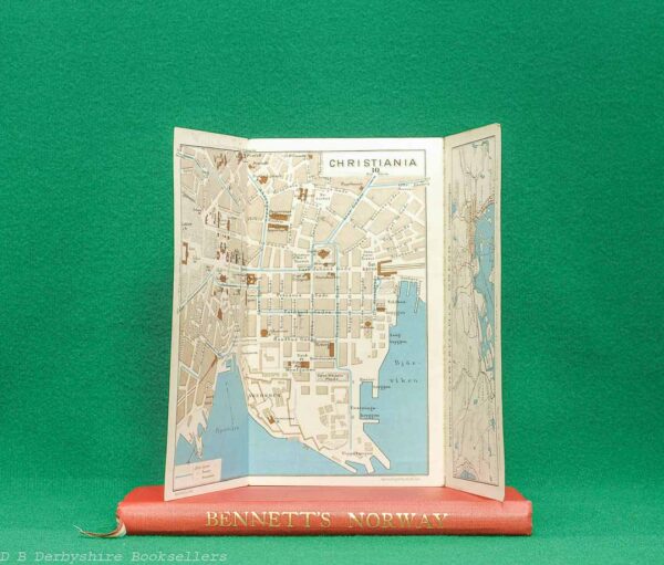 Bennett's Handbook for Travellers in Norway | 1913 | Thirtieth Edition, Revised | fold-out map of Norway Bennett's Handbook for Travellers in Norway | 1913 | Thirtieth Edition, Revised | fold-out map of Norway