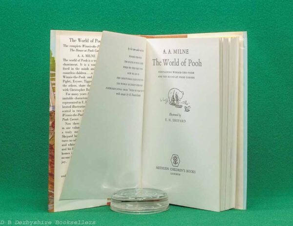 The World of Pooh by A. A. Milne | Methuen Children's Books, reprint 1973 | illustrated by E. H. Shepard | Winnie-the-Pooh | The House at Pooh Corner The World of Pooh by A. A. Milne | Methuen Children's Books, reprint 1973 | illustrated by E. H. Shepard | Winnie-the-Pooh | The House at Pooh Corner