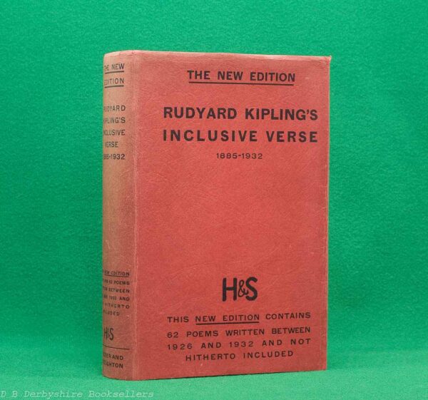 Rudyard Kipling's Verse Inclusive Edition 1885–1932 | Hodder and Stoughton Limited, second impression 1934 | Leather Binding