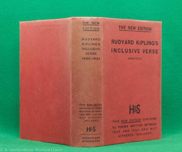 Rudyard Kipling's Verse Inclusive Edition 1885–1932 | Hodder and Stoughton Limited, second impression 1934 | Leather Binding