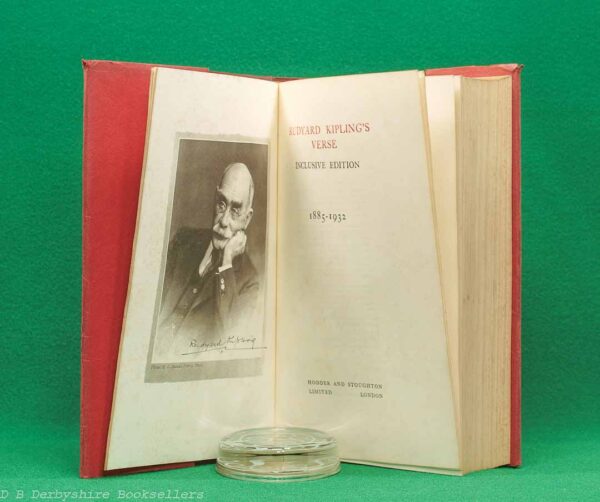 Rudyard Kipling's Verse Inclusive Edition 1885–1932 | Hodder and Stoughton Limited, second impression 1934 | Leather Binding